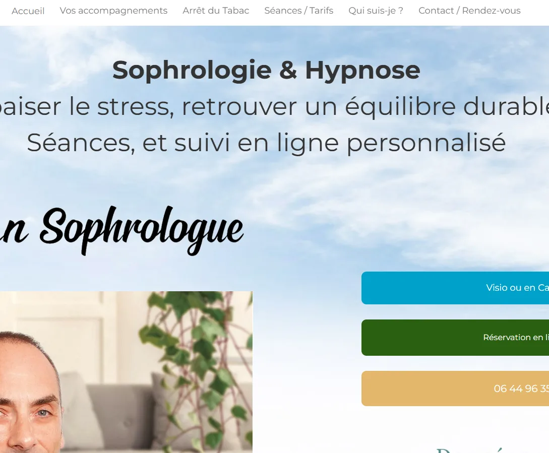 Alban, sophrologist — Sophrology & hypnosis