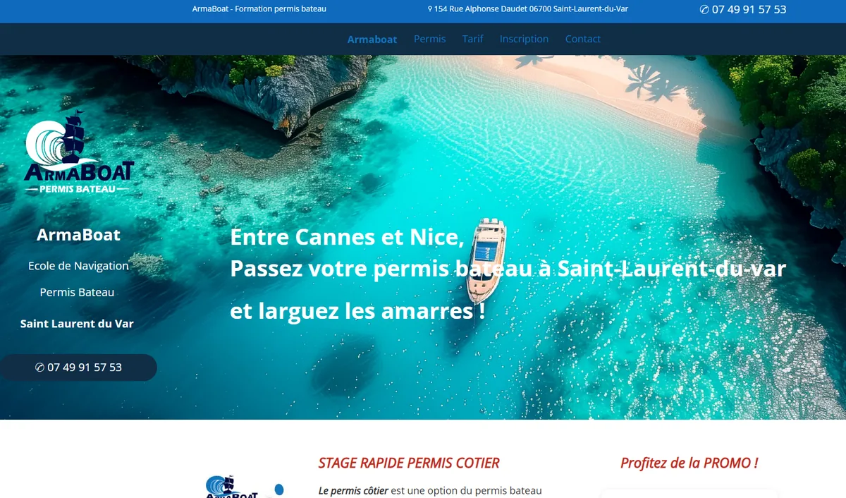 ArmaBoat — Boating school · boat licence