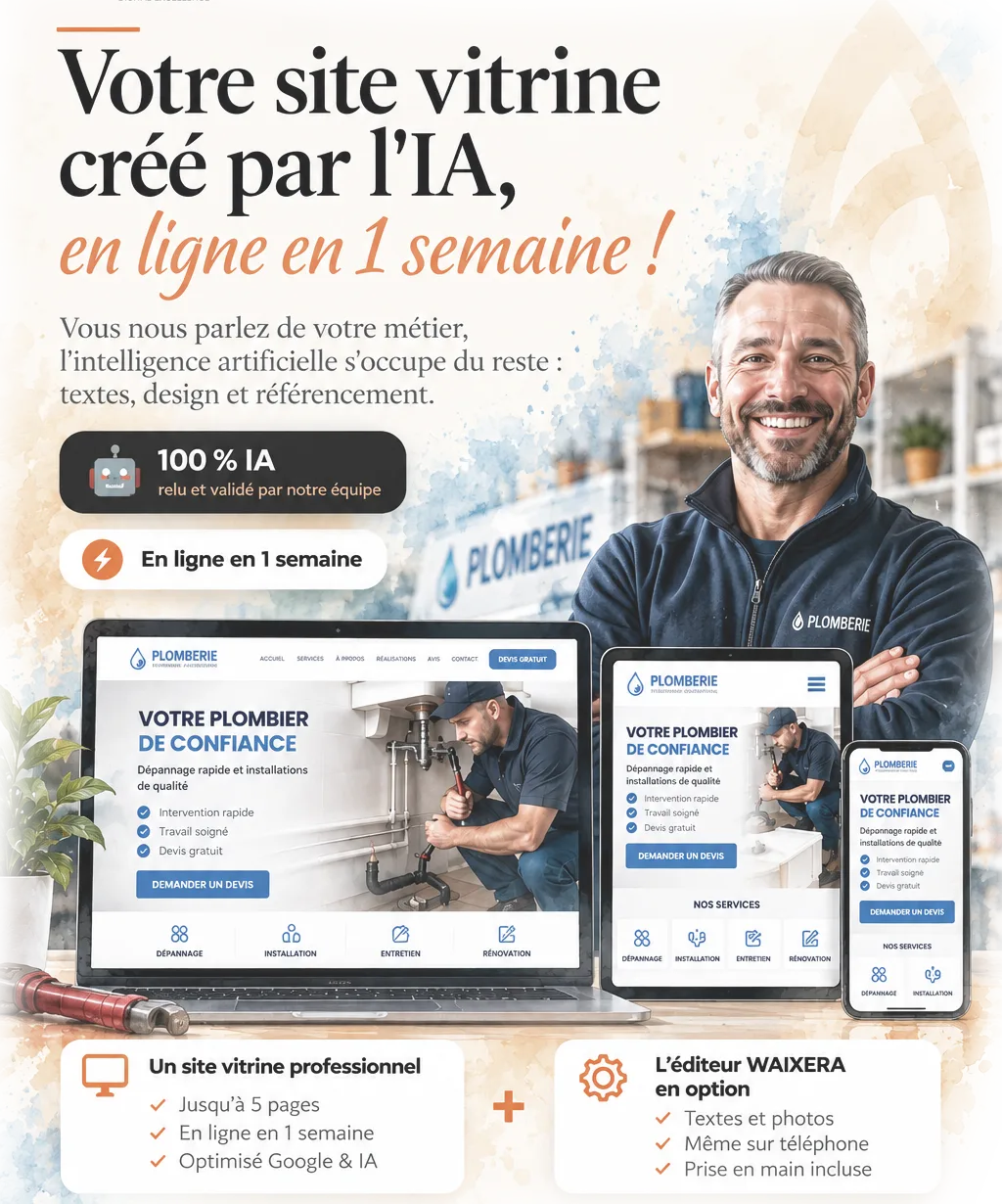 Showcase website for a Saint-Laurent-du-Var tradesperson